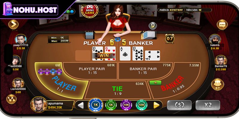 Baccarat NOHU - Luật Chơi Và Bí Quyết Chiến Thắng Hiệu Quả 1 Cập nhật luật chơi Baccarat NOHU cho người mới bắt đầu