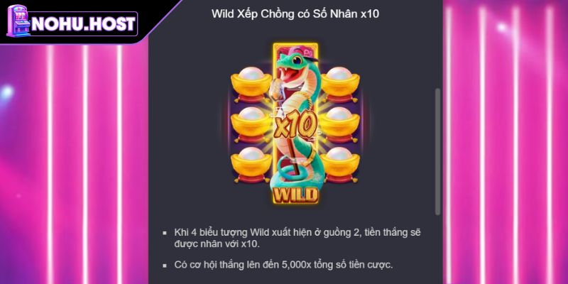 Wild xếp chồng có số nhân x10